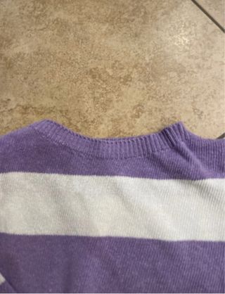 Maglione corto a fasce