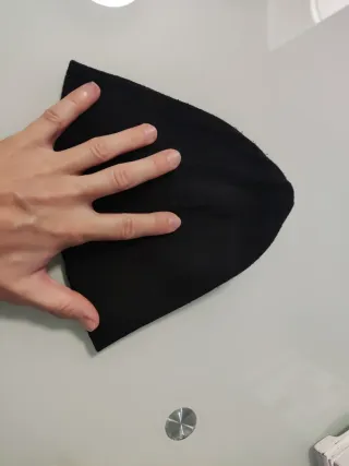 Gorro de invierno negro. 19 céntimetros de largo