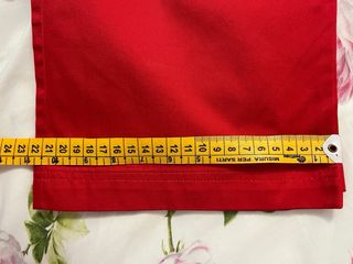 Pantaloni Rossi 100% Cotone