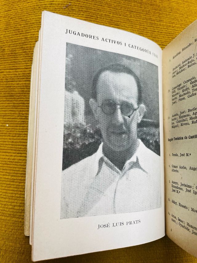 Folleto Divulgación Tenis 1946. FET