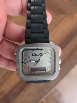 Reloj D&G Plata y Negro