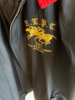 Bomber Polo Ralph Lauren Negra Roja