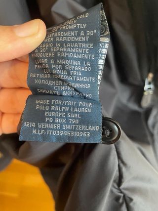 Bomber Polo Ralph Lauren Negra Roja