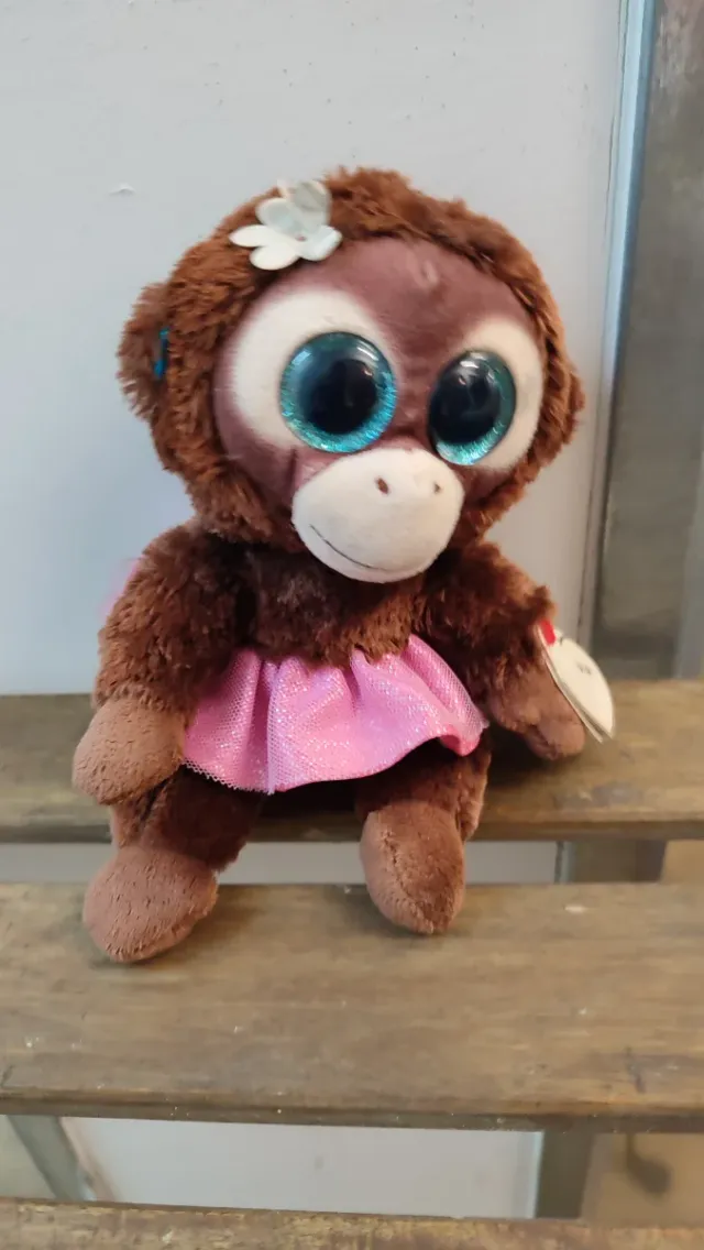 Peluche Beanie Boo's Mono Rosa