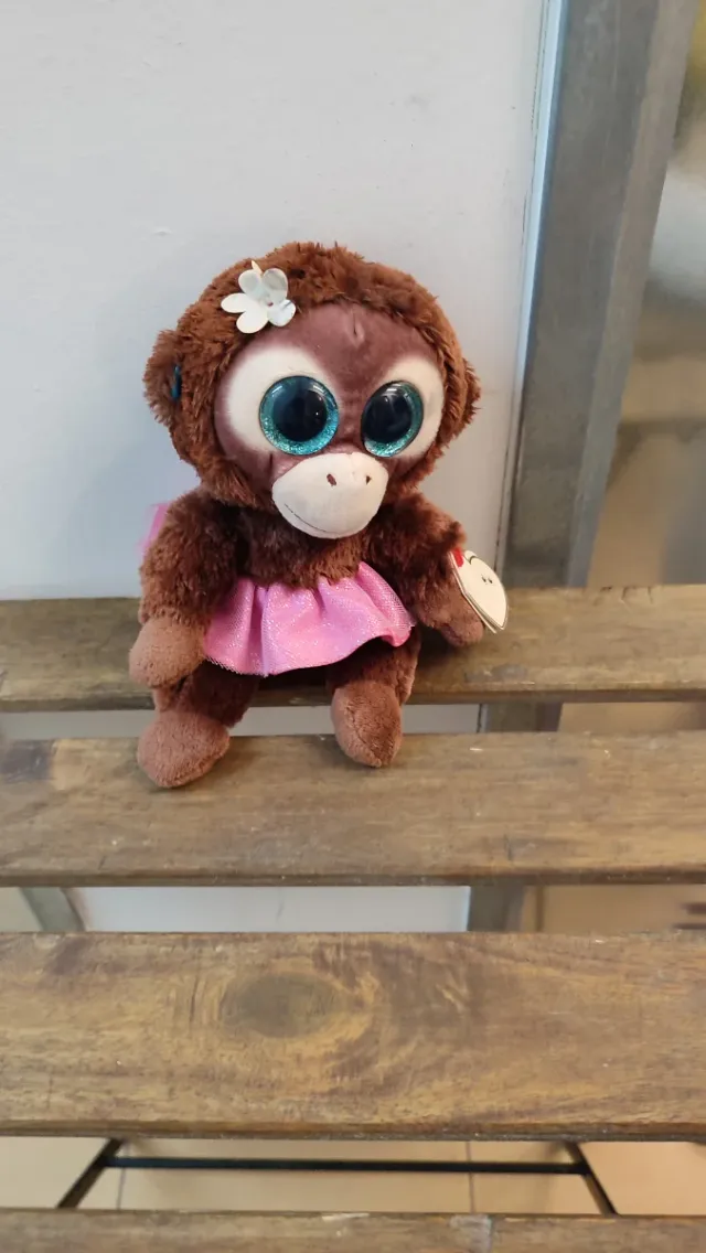 Peluche Beanie Boo's Mono Rosa