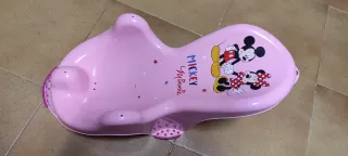 Asiento Bañera Bebé Mickey Minnie Rosa