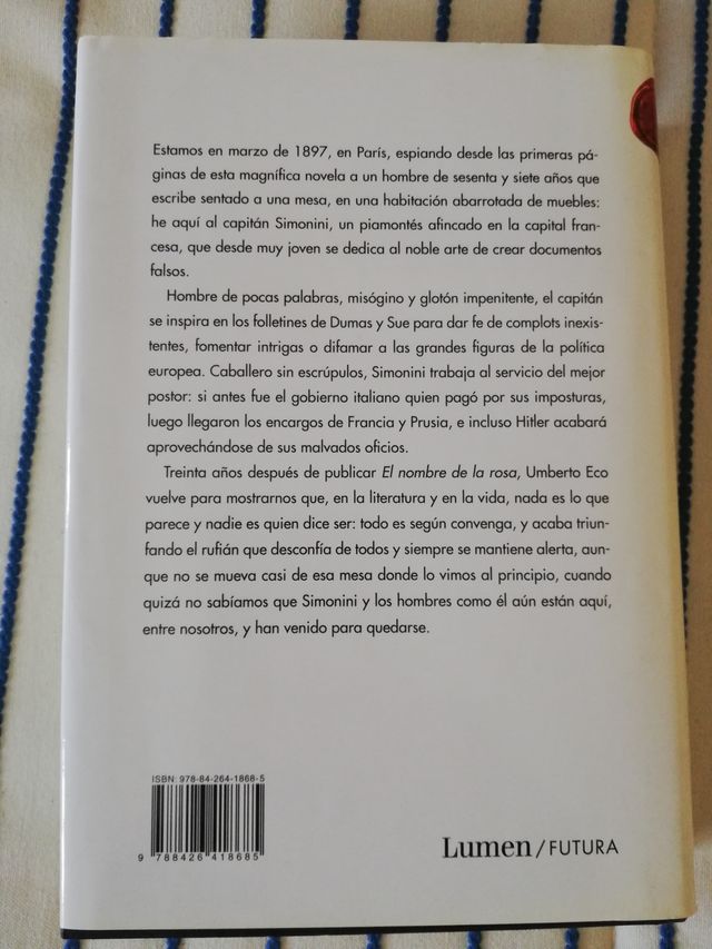 Libro El Cementerio de Praga