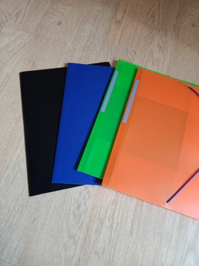 Pack 4 Carpetas Folio Colores Nuevas