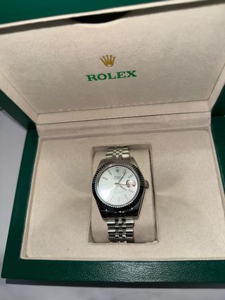 Rolex Datejust Plata y Blanco