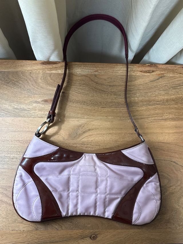 Bolso Prada Vintage Rosa y burdeos
