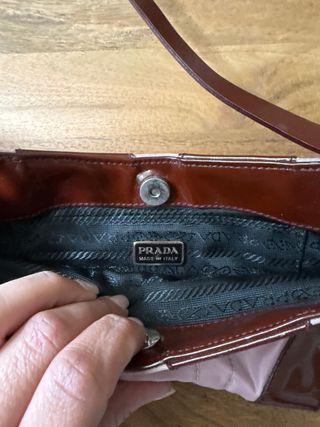 Bolso Prada Vintage Rosa y burdeos