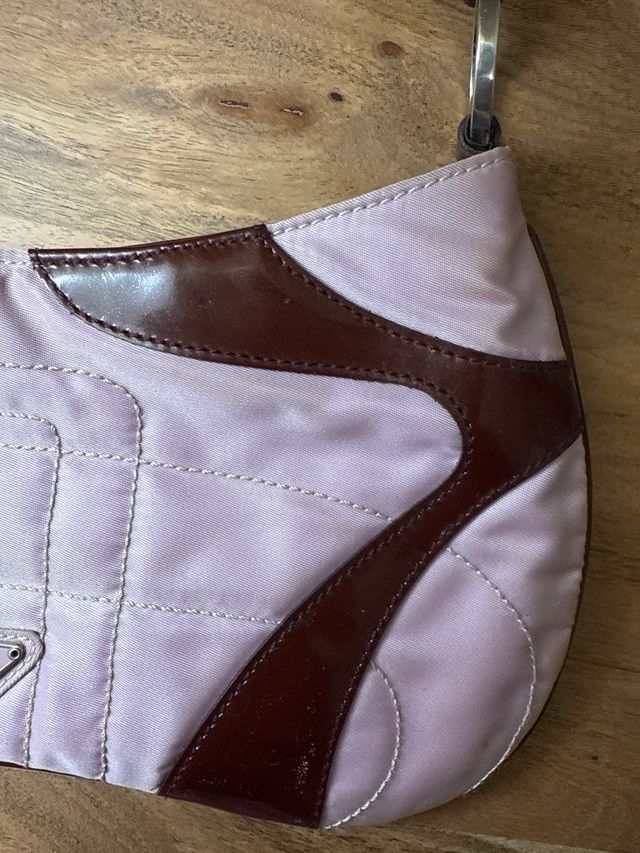 Bolso Prada Vintage Rosa y burdeos