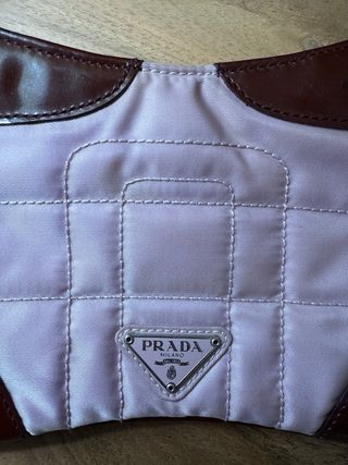Bolso Prada Vintage Rosa y burdeos