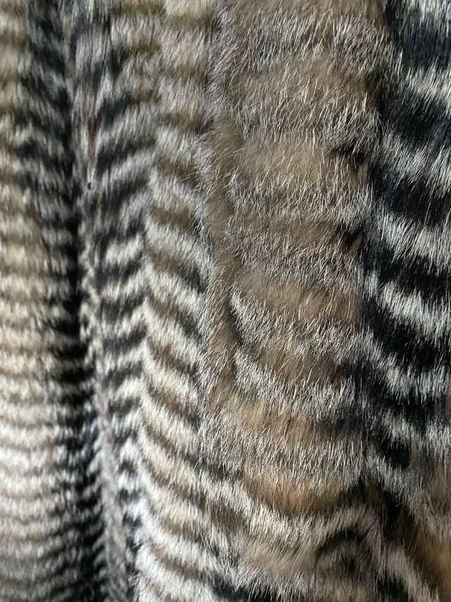 Abrigo de piel largo