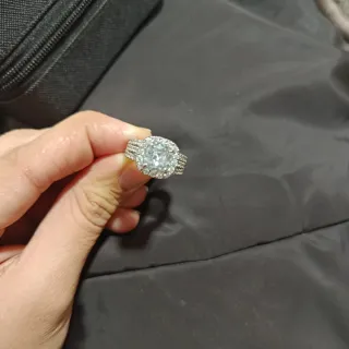 Anillo plata con circonitas