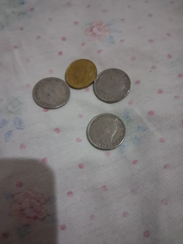 Lote de monedas antiguas de pesetas