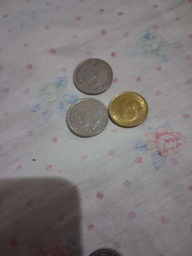 Lote de monedas antiguas de pesetas