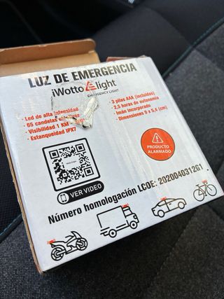 Baliza coche emergencia