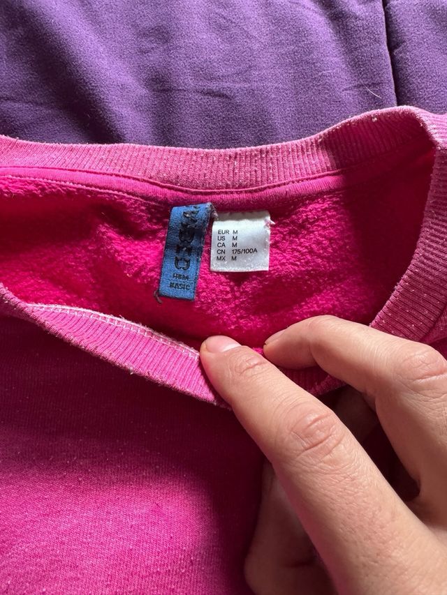 Felpa girocollo H&M tg.M rosa