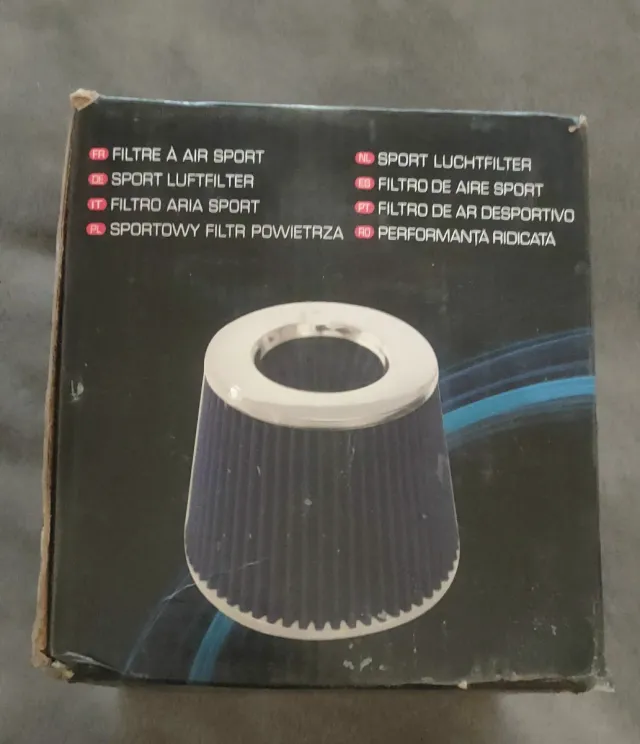 Filtro de aire cónico deportivo