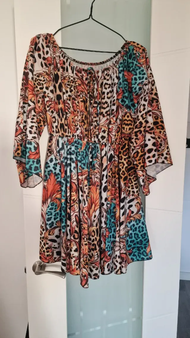 Vestido corto estampado