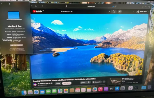 MacBook Pro 2018 i5 16gb Ram Uso  Pantalla Externa