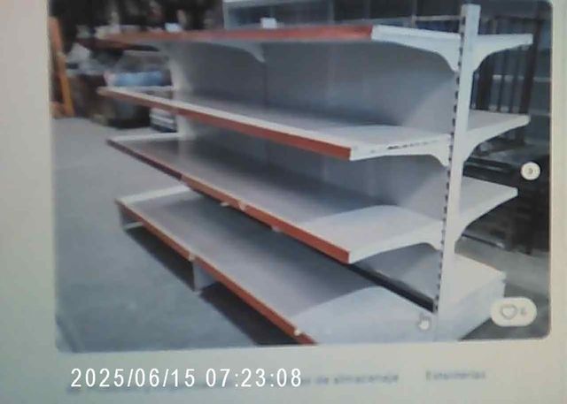 Estantería Superm. Doble 12Baldas 2,20 alt 1,60anc