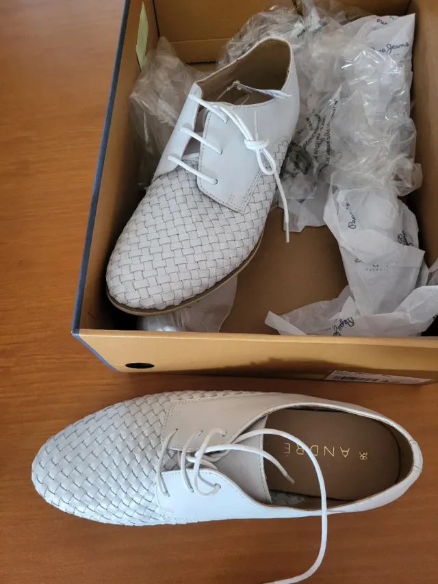 Zapatos ANDRE Hombre Beige/Blanco Talla 38