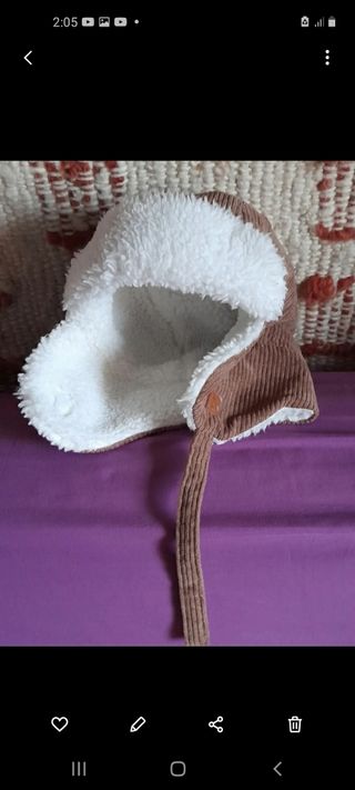 Gorro de borrego para niño