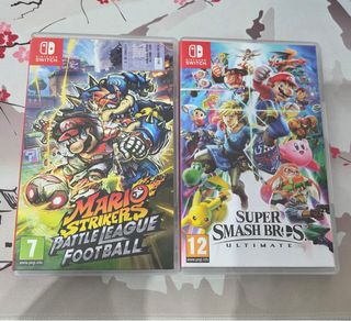 Mario Strikers y Super Smash Bros Ultimate Switch