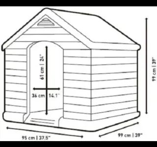 Caseta para perro polipropileno