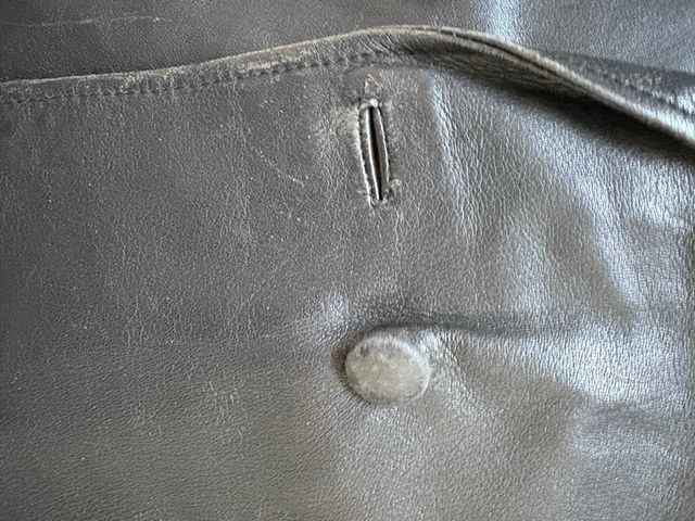 Chaqueta Blazer Piel Negra Texturizada