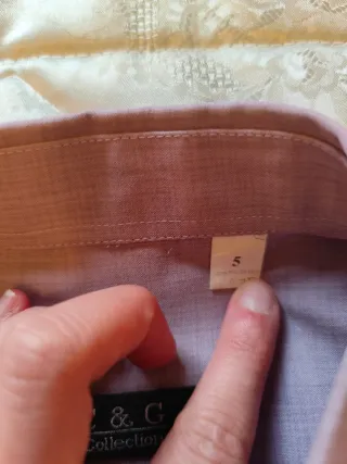 Camisa rosa manga corta hombre Talla 5