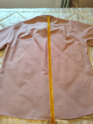 Camisa rosa manga corta hombre Talla 5