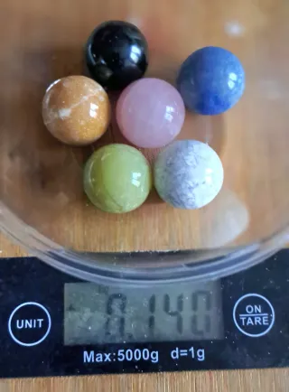 6 Sfere in Minerali Vari