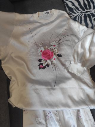 Pijama completo estampado floral