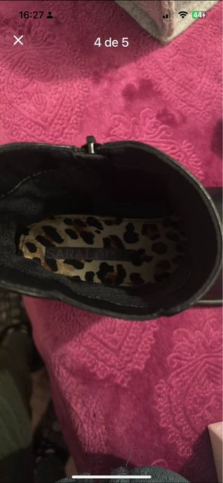 Botas de piel negras Talla 41