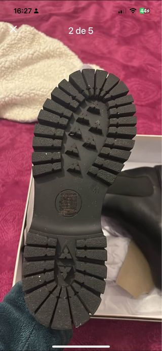 Botas de piel negras Talla 41