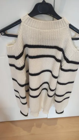 Jersey rayas hombros descubiertos