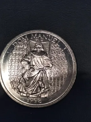 Moneta da 1000 escudos portoghese argento 1998
