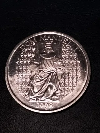 Moneta da 1000 escudos portoghese argento 1998