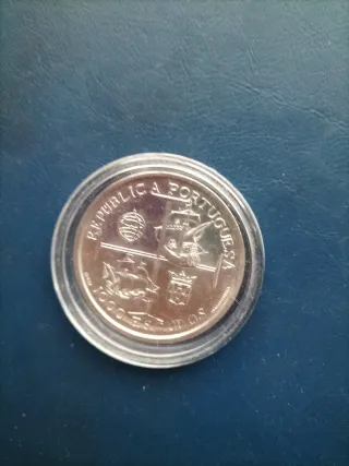 Moneta da 1000 escudos portoghese argento 1998