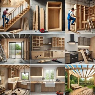Servicio profesional de carpintería a domicilio.