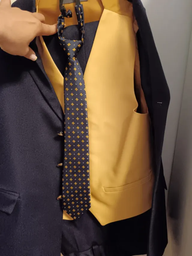 Traje comunión niño azul marino