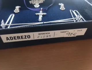 Aderezo y peinetas plata niña