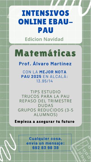 CURSO INTENSIVO PAU-EVAU MATEMÁTICAS ONLINE