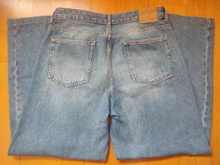 Pantalón vaquero Wide Leg Pull&Bear,Talla 38