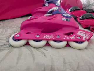 Patines Oxelo 30-32 + Casco,  Protecciones y bolsa