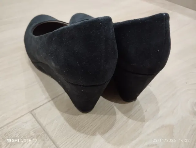 Zapatos de cuña negros talla 39