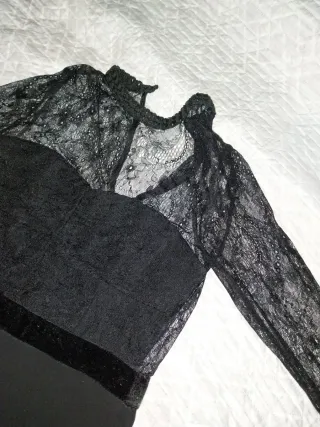 Mono fiesta encaje negro